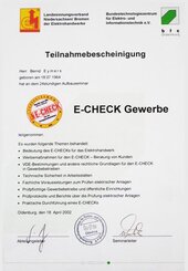 Bernd Eymers, E-CHECK Gewerbe