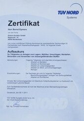 Bernd Eymers, Sachkundiger für Wasserhaushaltsgesetz - WHG