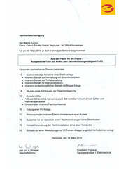 Bernsd Eymers, Seminar für Sachverständigertätigkeiten