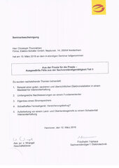 Christoph Thormälen, Ausgewählte Fälle aus einem Jahr Sachverständigentätigkeit Teil 3