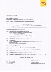 Christoph Thormählen, Ausgewählte Fälle aus einem Jahr Sachverständigentätigkeit